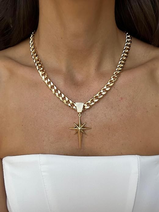 CHESKY Layered Necklaces for Women Trendy, Dainty 14k Gold Plated Pendant Necklace Layering Necklace for Women Non Tarnish Hypoallergenic Sun Gold Necklace Stack Gold Jewelry for Women Gifts