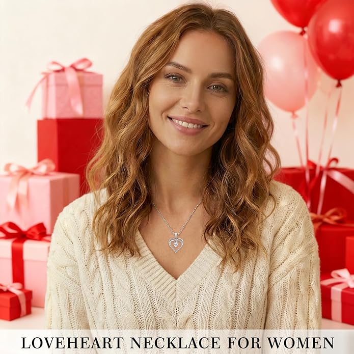 Moissanite Necklace for Women, S925 Sterling Silver Necklace, Mom Birthday Gifts, Anniversary Present for Wife Women, Jewelry Gifts for Valentine's Day