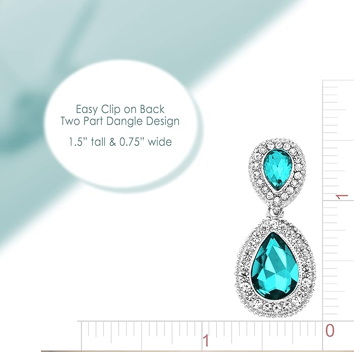 Spinningdaisy Clip On Earrings for Women | Non Pierced Earrings for Wedding