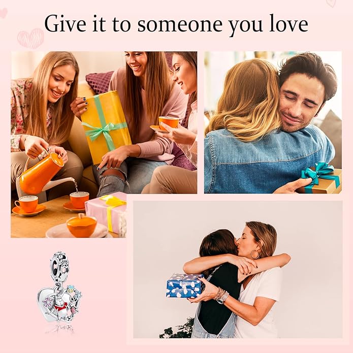 MITSOKU 925 Sterling Silver Charms for Bracelets Necklaces Animal prototype Pendant Safety Chain Dangle Pendants Beads Christmas Day Charms Jewelry Gift for Women