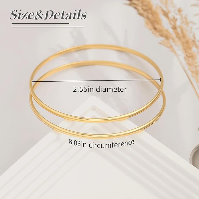 PERNNLA PEARL Dainty Gold Bar Bracelet for Women Simple Delicate Thin Cuff Bangle Hook Bracelet 18K Gold Plated Handmade Minimalist Jewelry