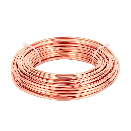 10 Gauge/ 2.6 mm 31 Feet 1 Pound 99.9% Dead Soft Copper Wire for Electroculture Gardening, Jewelry Making, Beading, Science Projects, DIY Artwork