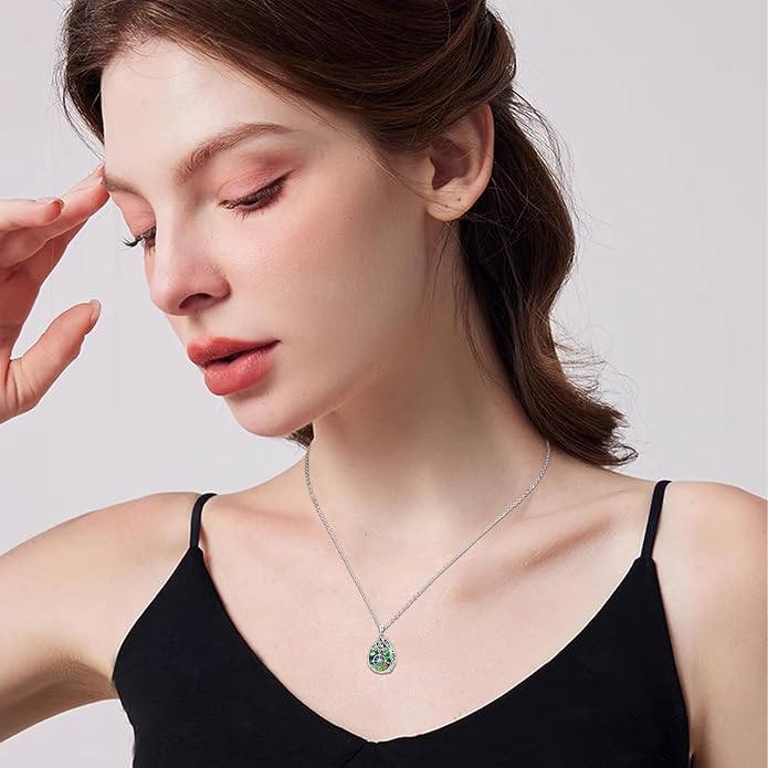 Jewish Jewelry Tree of Life Necklace 925 Jewish Sterling Silver Pendant Necklace Women Gift