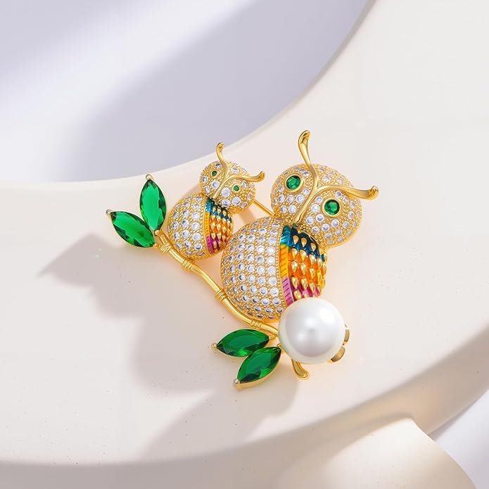 Bird Theme Brooch Pin Cute Bird Animal Brooches Accessories Christmas Birthday Gift for Women