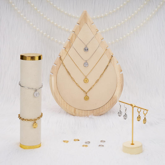 Gold Plated Stainless Steel Cross Charm for Men and Women Necklace Bracelet DIY Jewelry Charms Pendants Bulk - color: Cross Gold Silver