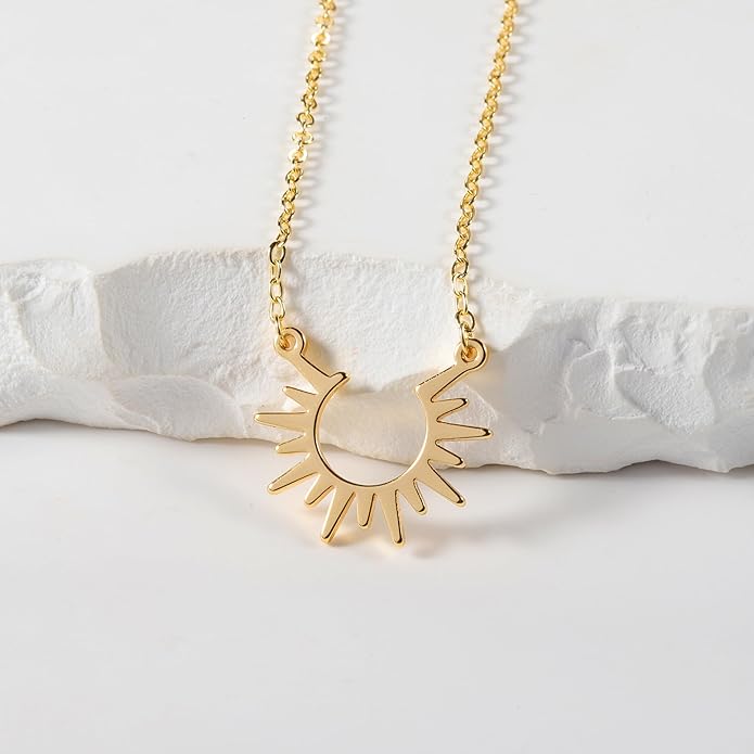 14K Gold Plated Dainty Pendant Butterfly Bead Boot Bee Baseball Flower Compass Airplane Heart Hummingbird Tree Necklace Simple Jewelry Gift for Women