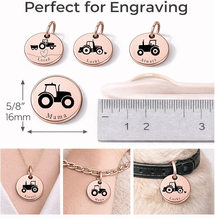 SM Design Mama Animal Charm Set – Set of 4 Stainless Steel Charms – Motherhood & Family Keepsake Jewelry Charmss
