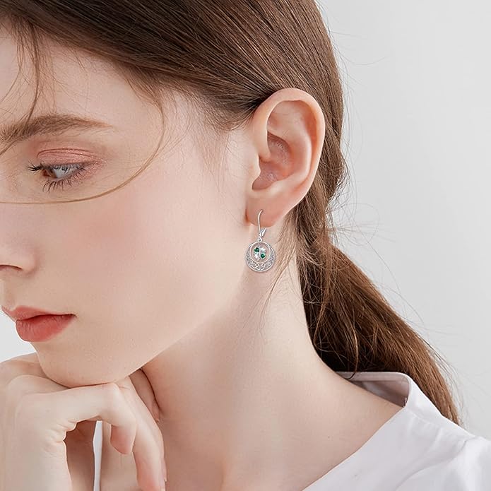 VONALA Flower Earrings for Women 925 Sterling Silver Rose/Lotus/Scottish Thistle/Tulip/Lilac/Mushroom/Pineapple Dangle Drop Earrings Flower Jewelry Gifts for Women Girls Birthday Gifts