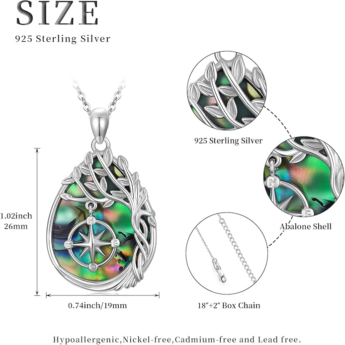 Jewish Jewelry Tree of Life Necklace 925 Jewish Sterling Silver Pendant Necklace Women Gift