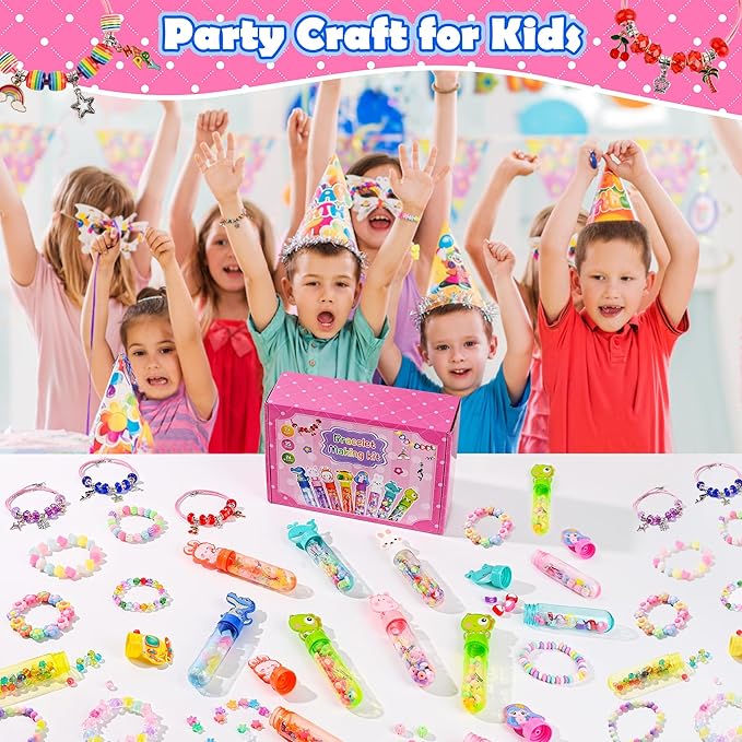 24 Pack Return Gifts Charm Bracelet Jewelry Making Kit Birthday Valentine's Day Gifts for Friends