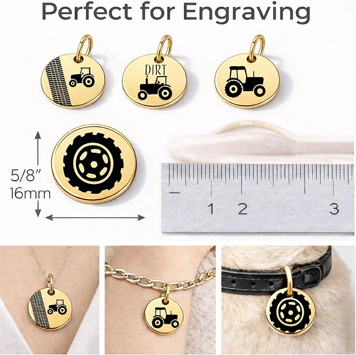 SM Design Western Charm Set of 4 – Stainless Steel Western Charms for Bracelets & Necklaces – Cowgirl, Ranch & Country Style Jewelry Charms – Western Gift for Women & Moms