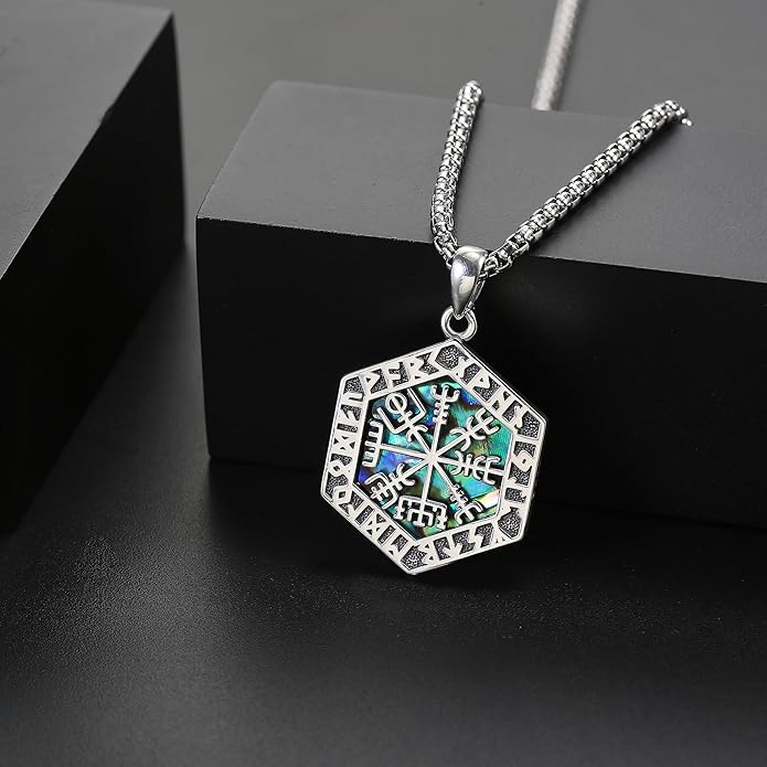 Compass Necklace Sterling Silver Celtic Knot Necklace Graduation Friendship Talisman Travel Necklace Inspirational Graduation Gift Jewelry Gifts for Women Girls