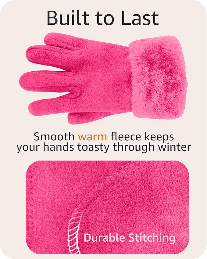 boxed-gifts Women's Warm Fleece Winter - Women's Hat and Glove Set + Hats Gloves Scarves for Women