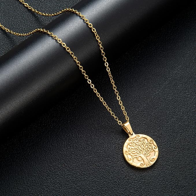 20 Pack Necklace Chains Gold Plated Stainless Steel Cable Chain Necklace Bulk for Jewelry Making, 20 Inches