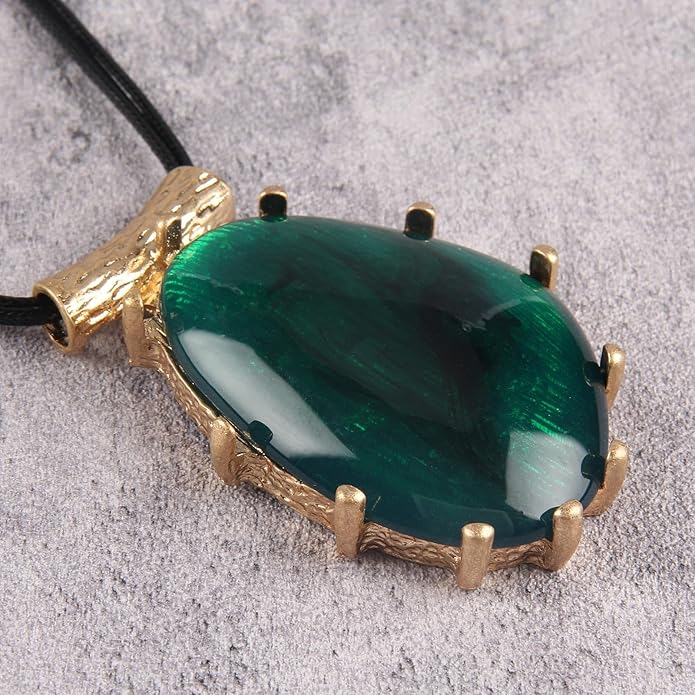 Boho Leather Necklace Women Bohemian Brown Circle Pendant Necklace Choker Long Necklaces for Women Boho Ring Large Pendant