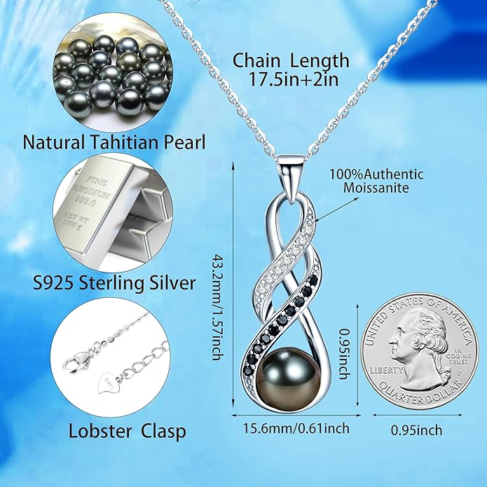 Birthday Gifts for Women Wife Pearl Necklace-Valentinees Gift for Her Grandma Mom on Christmas Day Mothers Day Wedding Gifts Anniversary