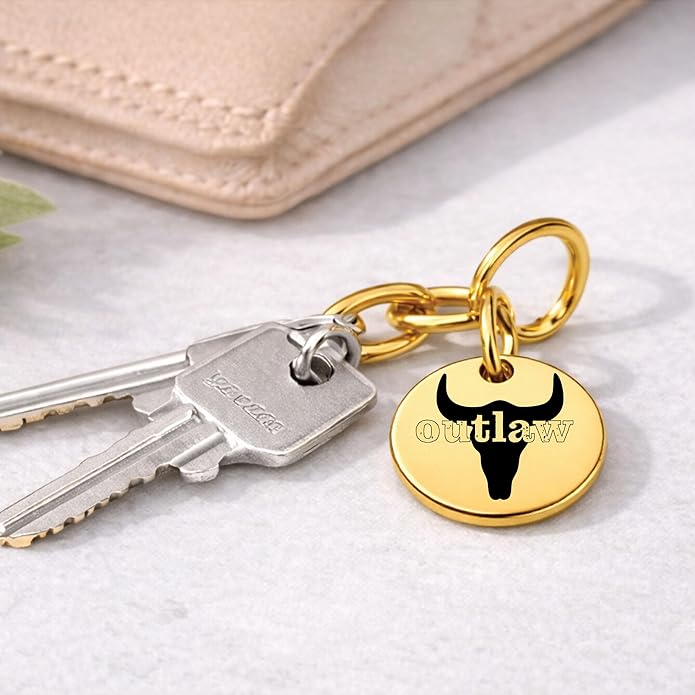 SM Design Western Charm Set of 4 – Stainless Steel Western Charms for Bracelets & Necklaces – Cowgirl, Ranch & Country Style Jewelry Charms – Western Gift for Women & Moms