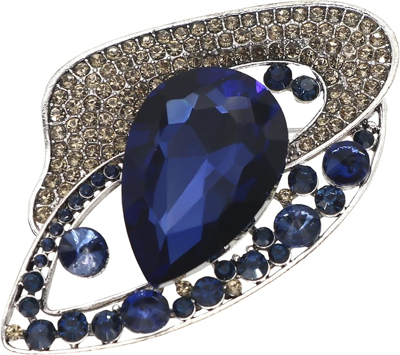 Brooch Pins for Women Girls Fashion Flower Crystal Rhinestone Pearl Jewelry