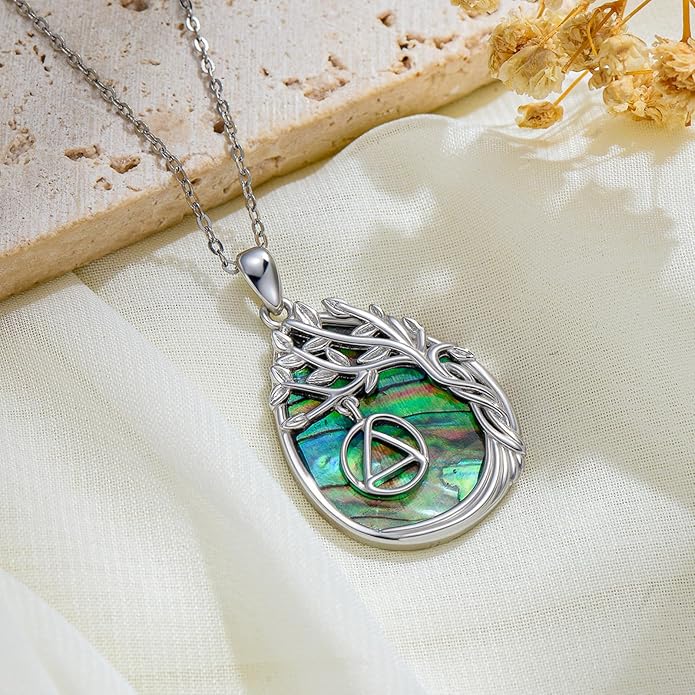 Jewish Jewelry Tree of Life Necklace 925 Jewish Sterling Silver Pendant Necklace Women Gift