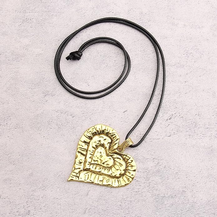 GelConnie Boho Necklaces for Women Vintage Silver Circles Long Pendant Necklace Cowgirl Sweater Necklace Adjustable Leather Choker Necklace for Women