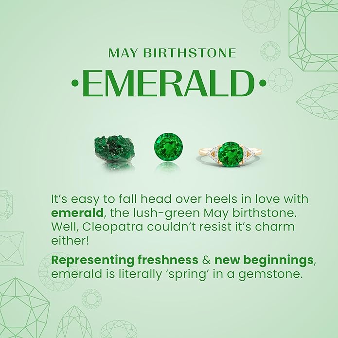 Angara Natural Oval Emerald Solitaire Pendant with Diamond Bale in Silver / 14K Solid Gold/Platinum With 18" Chain | May Birthstone, Birthday, Engagement, Anniversary, Wedding Jewelry Gift for Women
