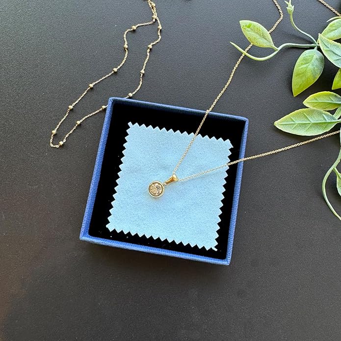 14K Gold-Plated Women's Double-Layer Birthstone Necklace Delicate Round Birthstone Pendant with a Simple Necklace, a Birthday Gift for Women Teenage Girls