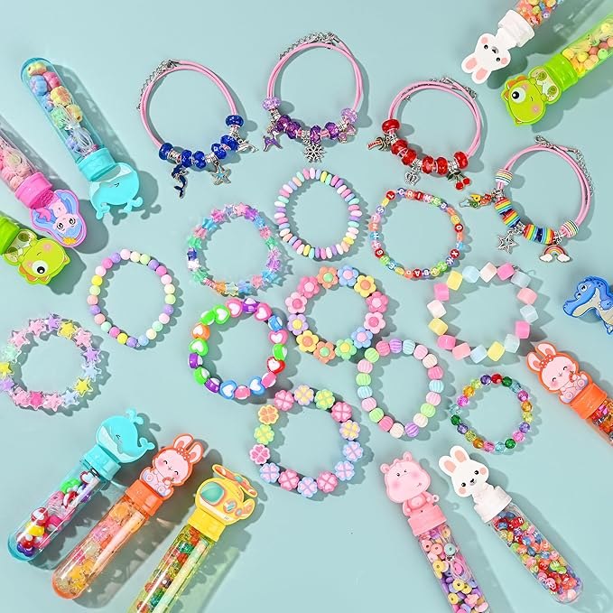 24 Pack Return Gifts Charm Bracelet Jewelry Making Kit Birthday Valentine's Day Gifts for Friends