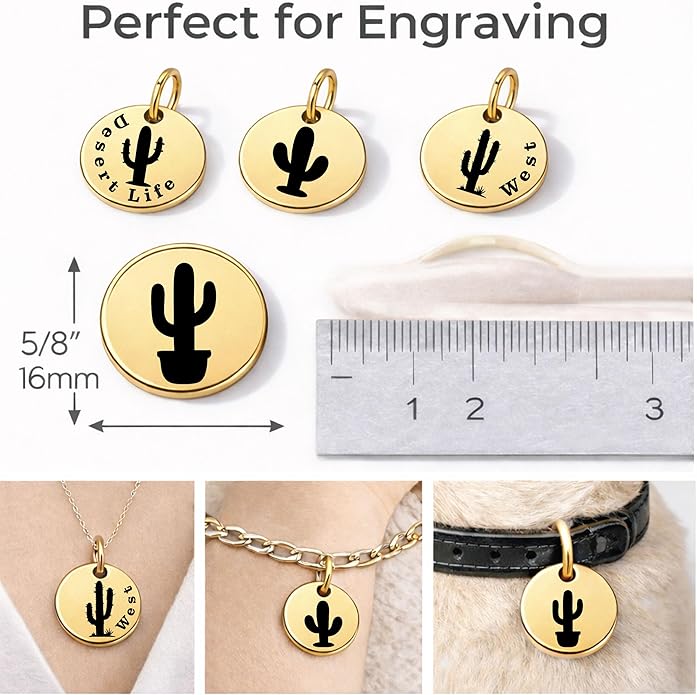 SM Design Western Charm Set of 4 – Stainless Steel Western Charms for Bracelets & Necklaces – Cowgirl, Ranch & Country Style Jewelry Charms – Western Gift for Women & Moms