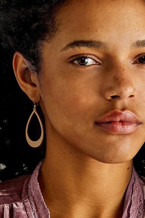 SOFYBJA Dainty 18K Gold Plated Disc Ball Triangle Sunburst Drop Earrings Long Dangle Lightweight Handmade Earrings Jewelry