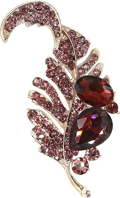 Brooch Pins for Women Girls Fashion Flower Crystal Rhinestone Pearl Jewelry