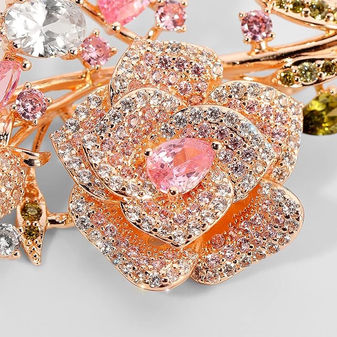 Brooch Pins For Women Fashion, Flower Brooches Jewelry For Women Floral Series Brooches And Pins Designer Lady's Costume