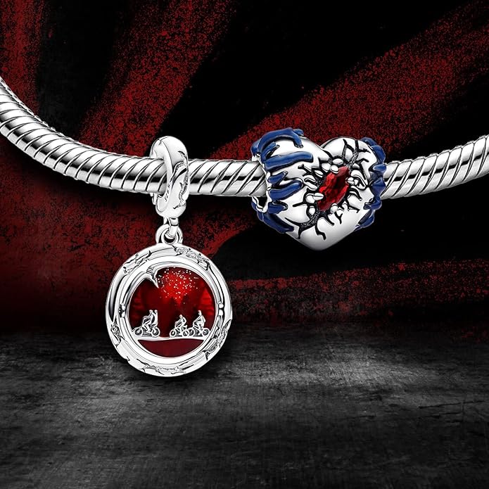 Cute Fashion Heart Charms,S925 Sterling Silver Charm,Bead for Bracelets and Necklaces,For Women Jewelry Present