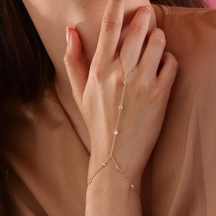 MBW Gold Bracelets for Women Trendy, Dainty 14K Gold Plated Bracelet Stack Beaded Chain Bracelet Set Thin Small Cute Paperclip Bracelets Fashion Waterproof Jewelry Gift Gold Accessories for Women