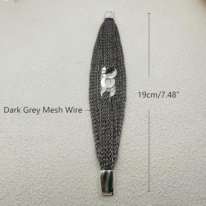 Gold Bracelet for Women Multi Chain Mesh Bracelet Wisted Orb Circle Disc Mesh Wrap bracelet for Women Statement Jewelry