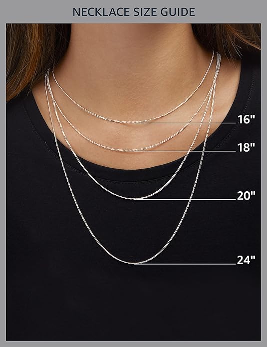 Amazon Essentials Sterling Silver/Gold Over Sterling Silver Pressed Flower Pendant Necklace