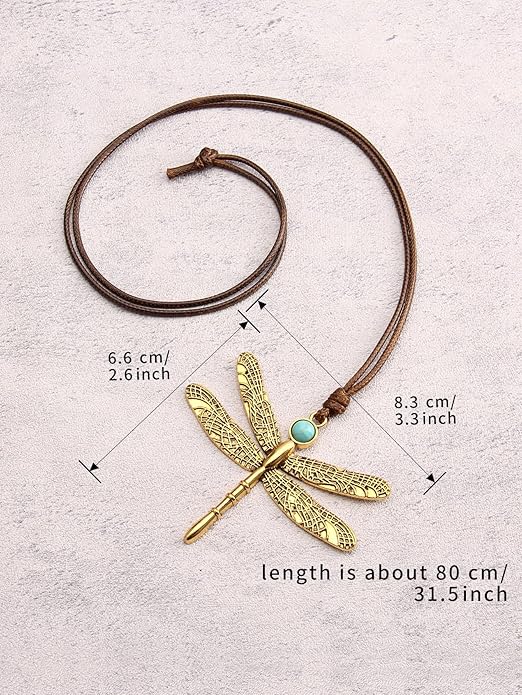 GelConnie Boho Necklaces for Women Vintage Silver Circles Long Pendant Necklace Cowgirl Sweater Necklace Adjustable Leather Choker Necklace for Women