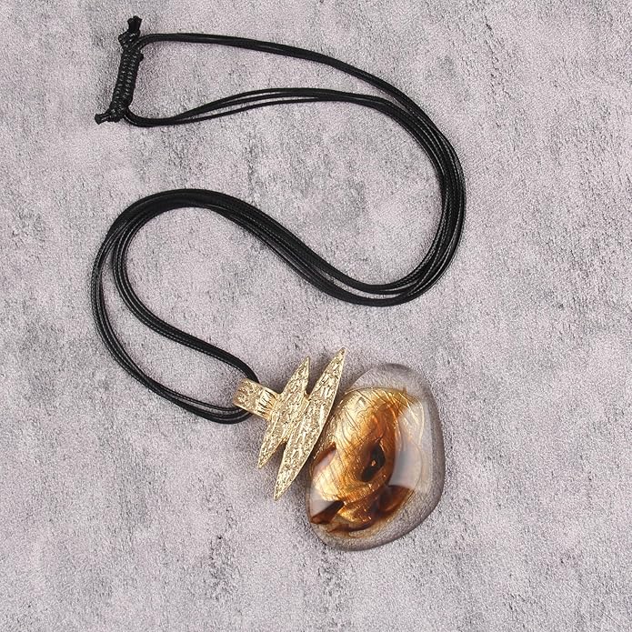 Boho Leather Necklace Women Bohemian Brown Circle Pendant Necklace Choker Long Necklaces for Women Boho Ring Large Pendant