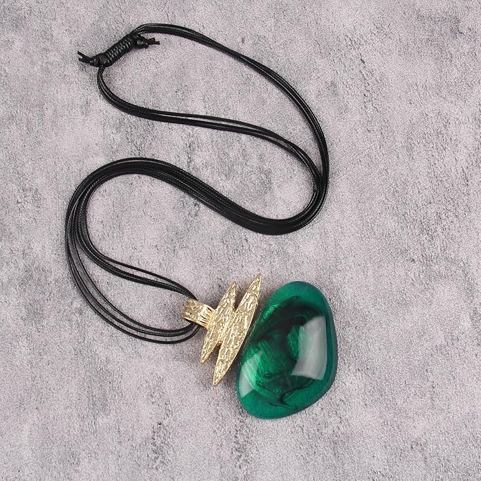 Boho Leather Necklace Women Bohemian Brown Circle Pendant Necklace Choker Long Necklaces for Women Boho Ring Large Pendant